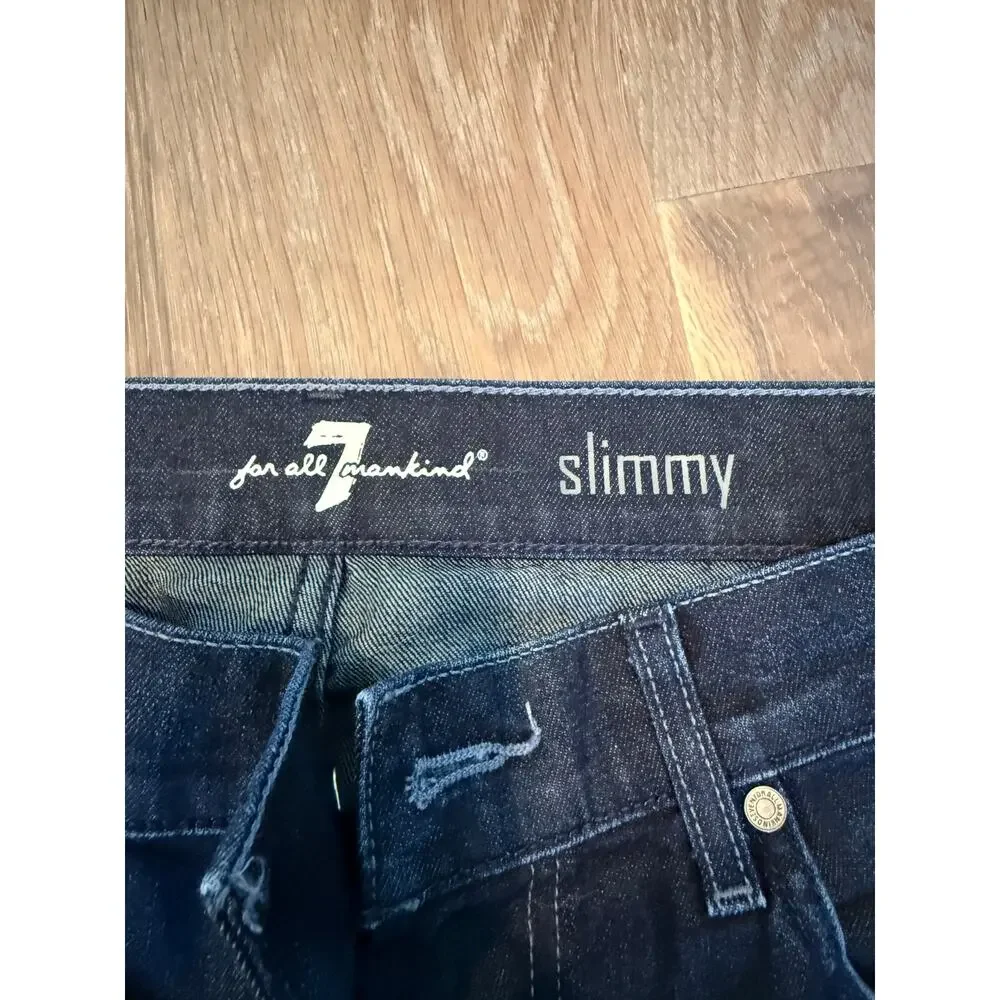 For all mankind mens deep wash blue jeans